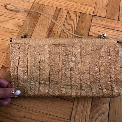 vintage gucci snakeskin clutch|gucci snakeskin bag 16.